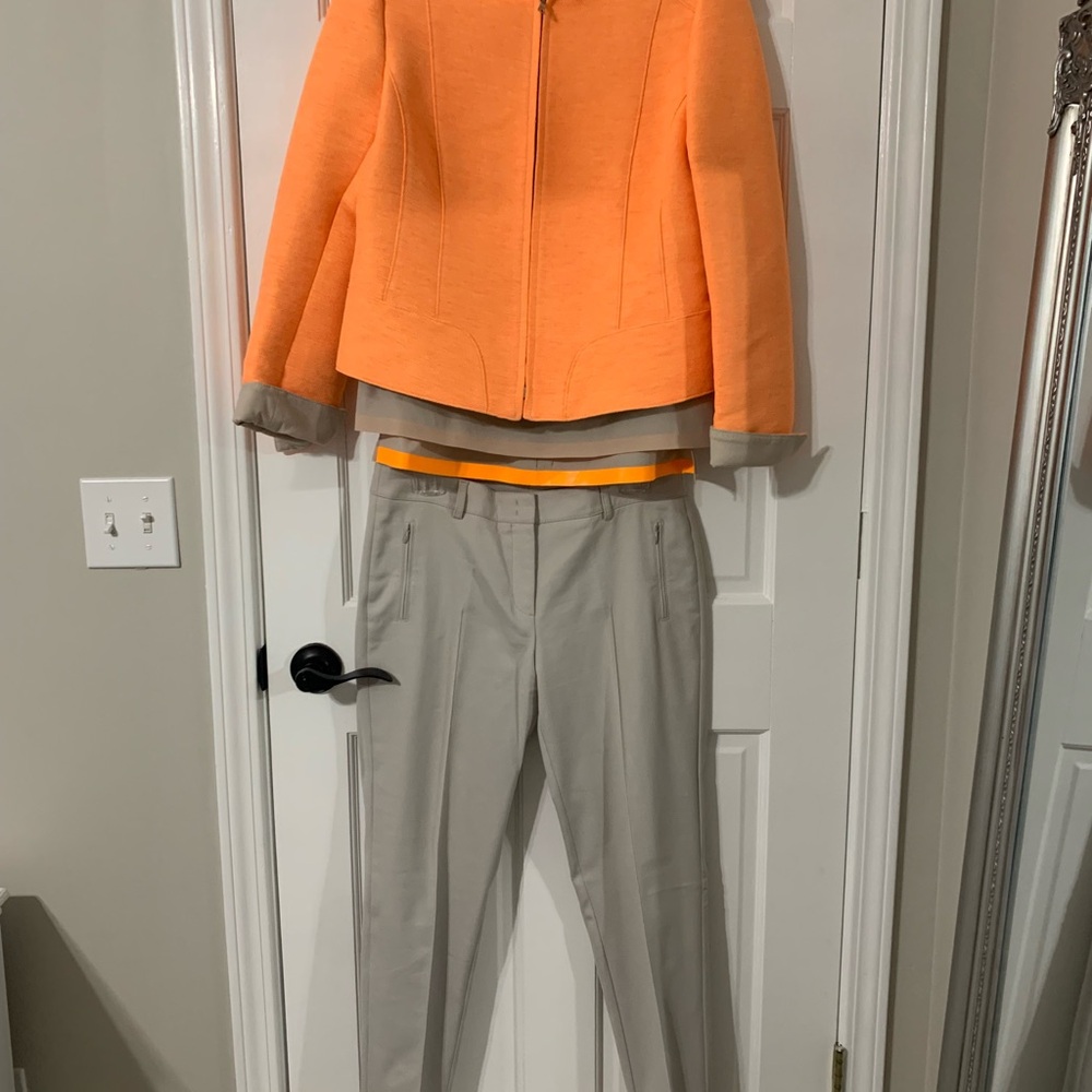 Akris Punto Women’s Vintage 3 pc Pants, tank and jacket size 8 / 10